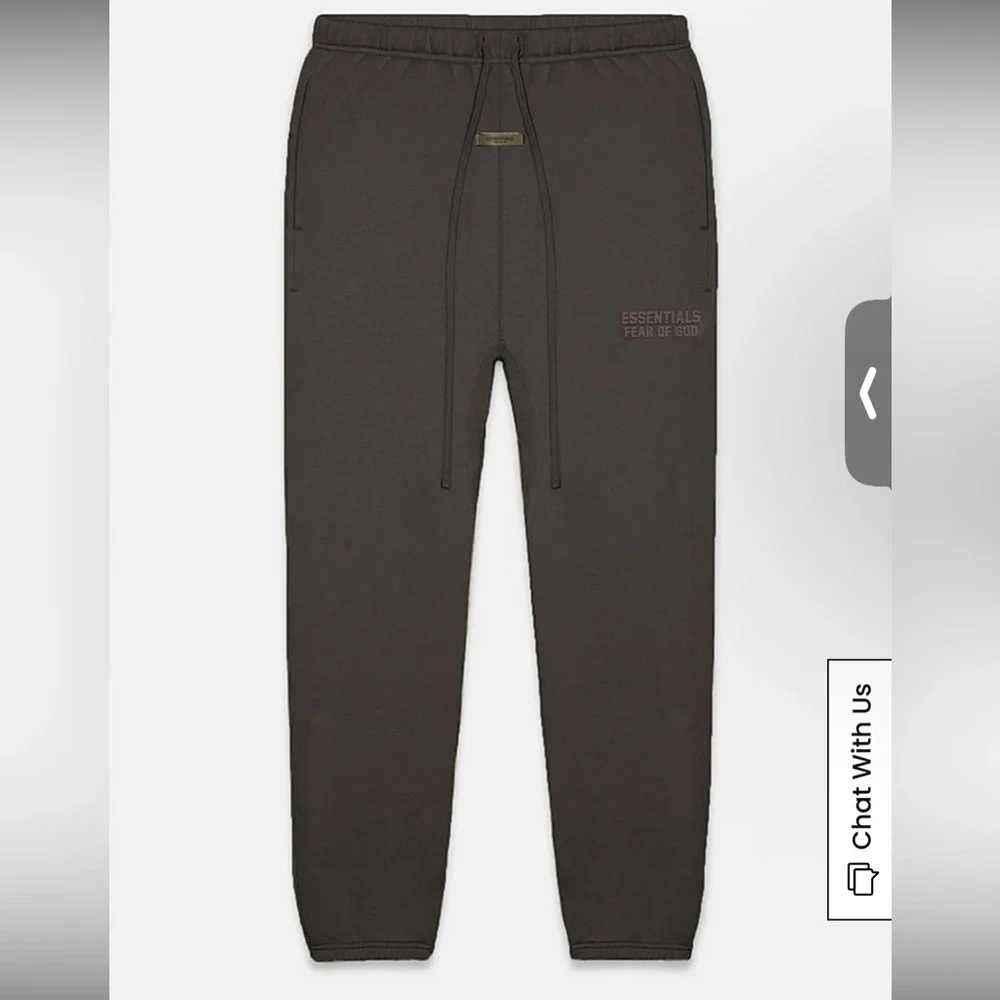 Essentials Fear of God - Off Black Sweatpants - Medium